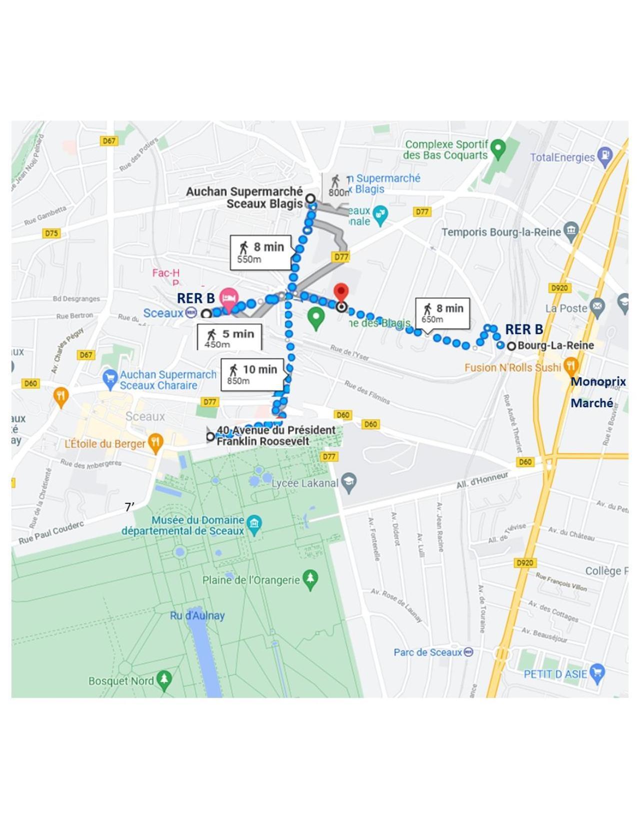 Nice Family Studio In Villa Sceaux 600M Rer B Direct To Notre-Dame מראה חיצוני תמונה